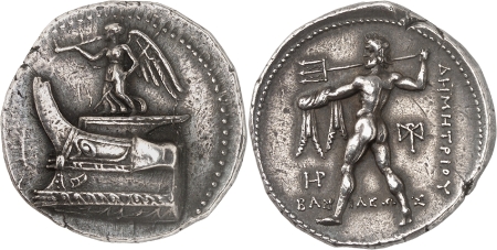  Macédoine - Démétrios Poliorcète (306-284) - Tétradrachme - Salamis (c. 300-295)